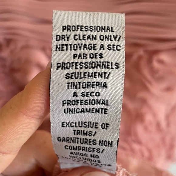 JS Collections Pink Rosette Chiffon Flutter Sleeve Dress, Size 10 - Picture 10 of 10